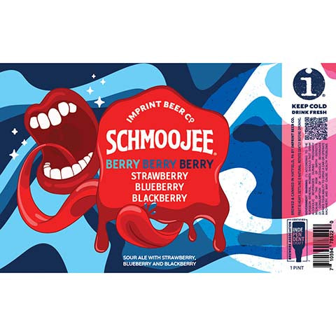 Imprint Schmoojee Berry Berry Berry Sour by Imprint Beer Company, beer label