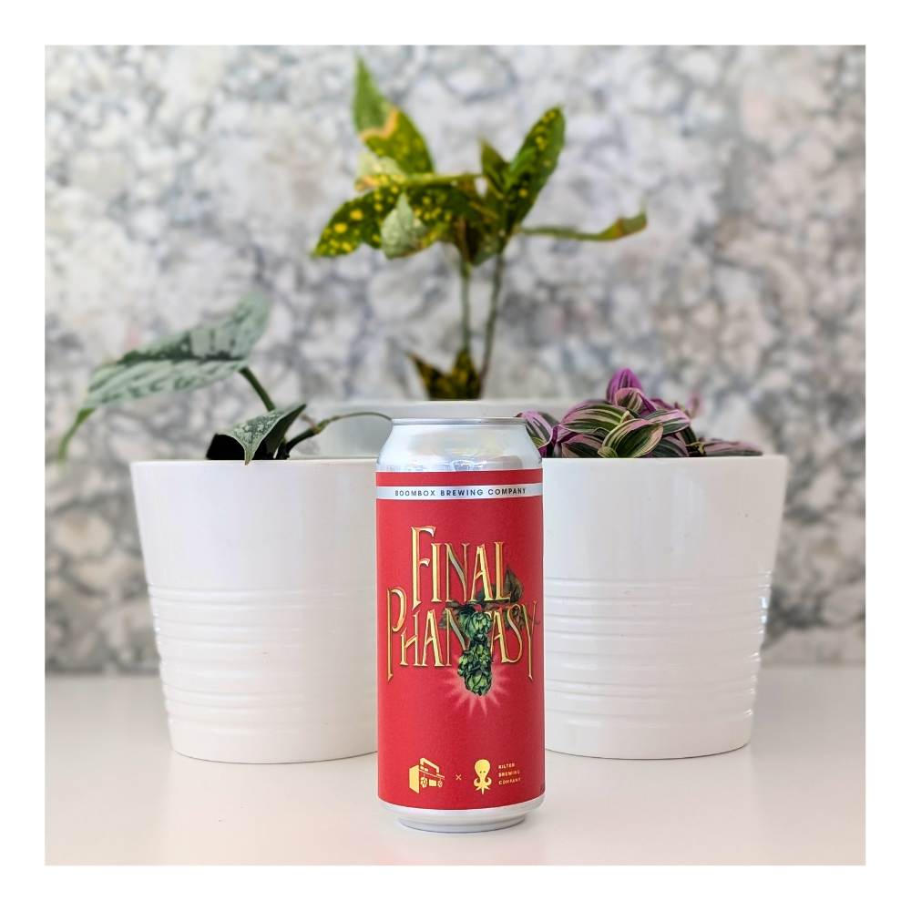 Final Phantasy Hazy Double IPA by Boombox Brewing Company x Kilter Brewing Co., beer label