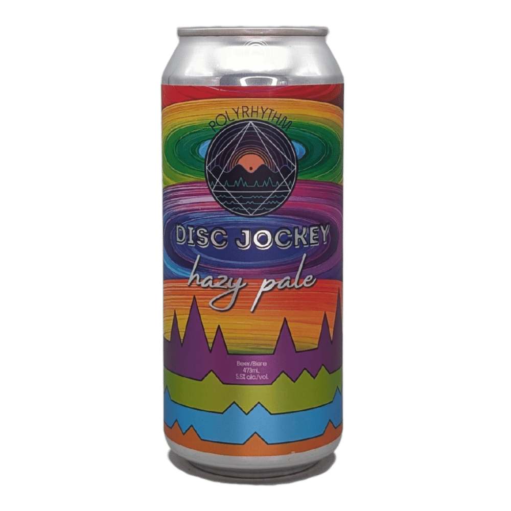 Disc Jockey Hazy Pale Ale by Polyrhythm Brewing, beer label