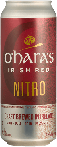 Oharas Irish Red Ale Nitro by Carlow Brewing Co, beer label