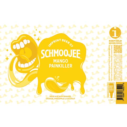 Imprint Beer Schmoojee Mango Painkiller Sour Ale by Imprint Beer Company, beer label