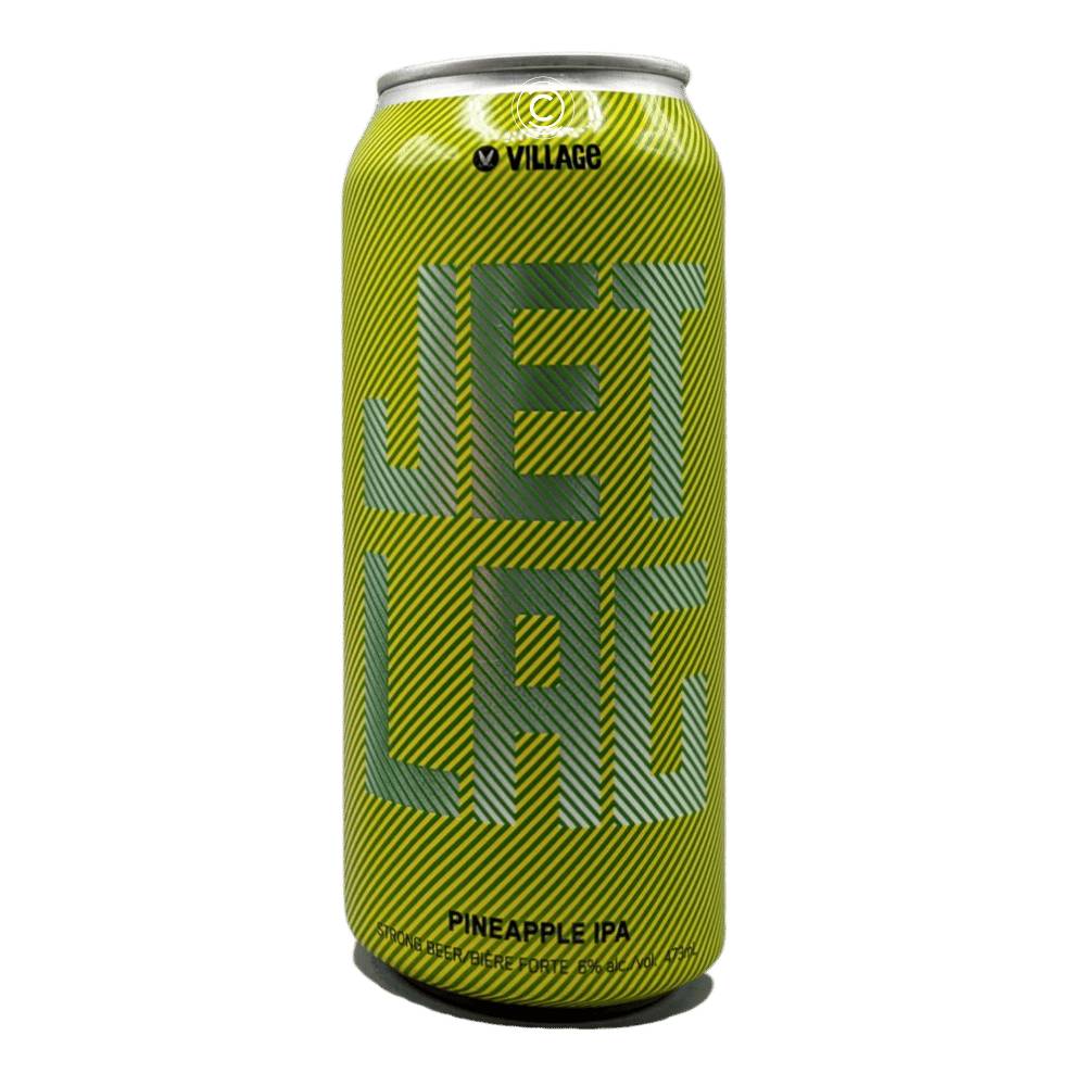 Jet Lag Pineapple IPA by Village Brewery, beer label