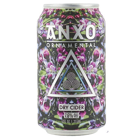 Anxo Ornamental Dry Cider by ANXO Cider, beer label