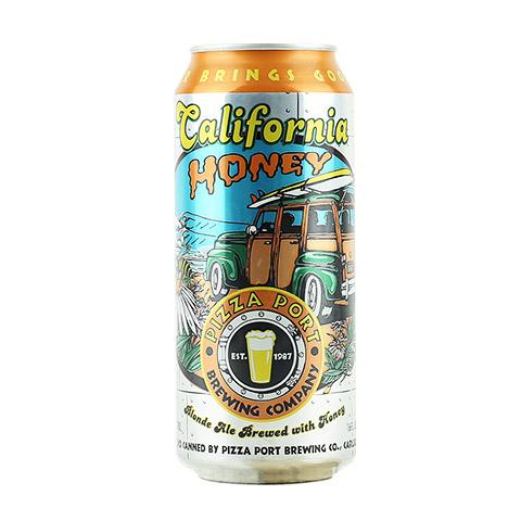 Pizza Port California Honey Ale by Pizza Port Brewing Co., beer label
