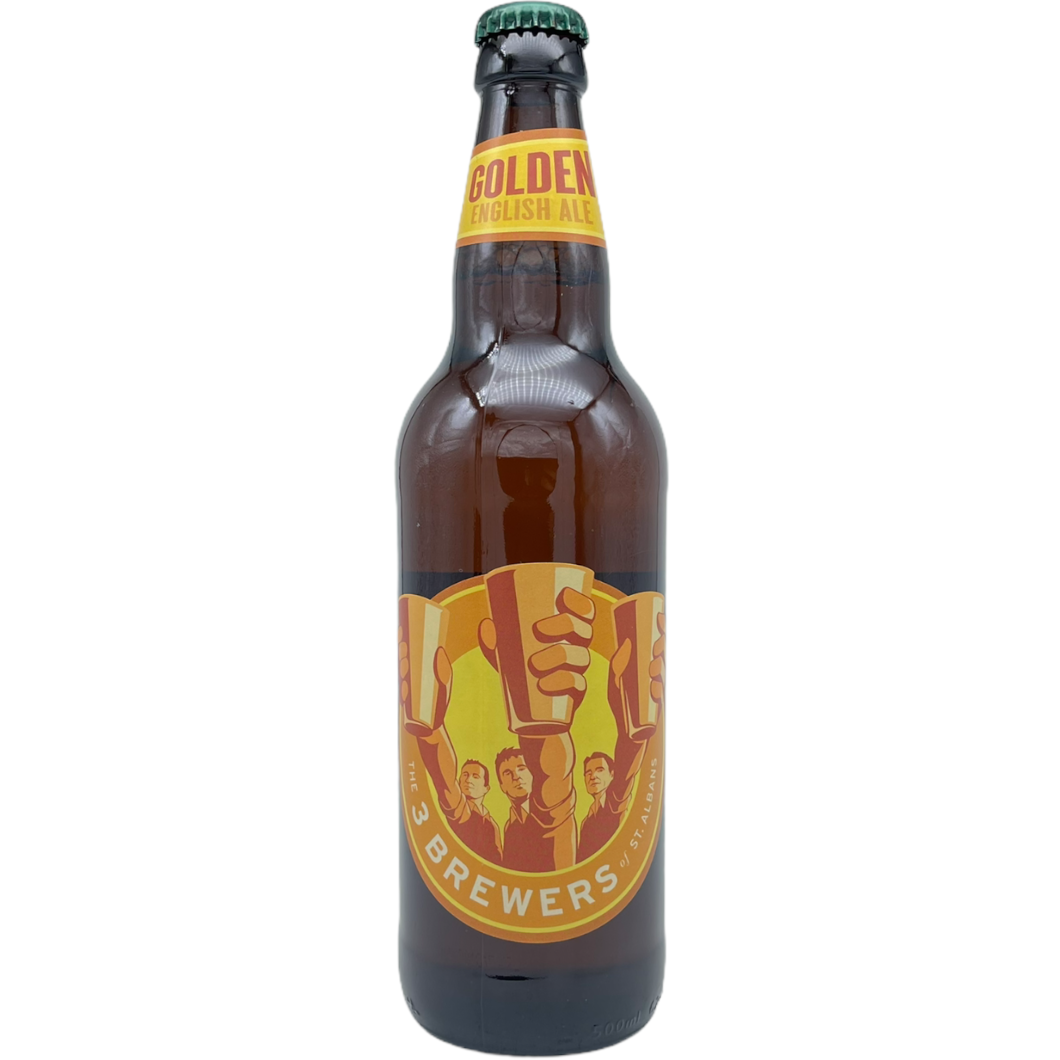 The 3 Brewers Golden Ale by 3 Brewers, beer label