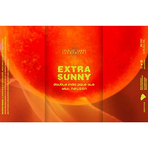 Charles Towne Fermentory Extra Sunny with Nelson DIPA by Charles Towne Fermentory, beer label
