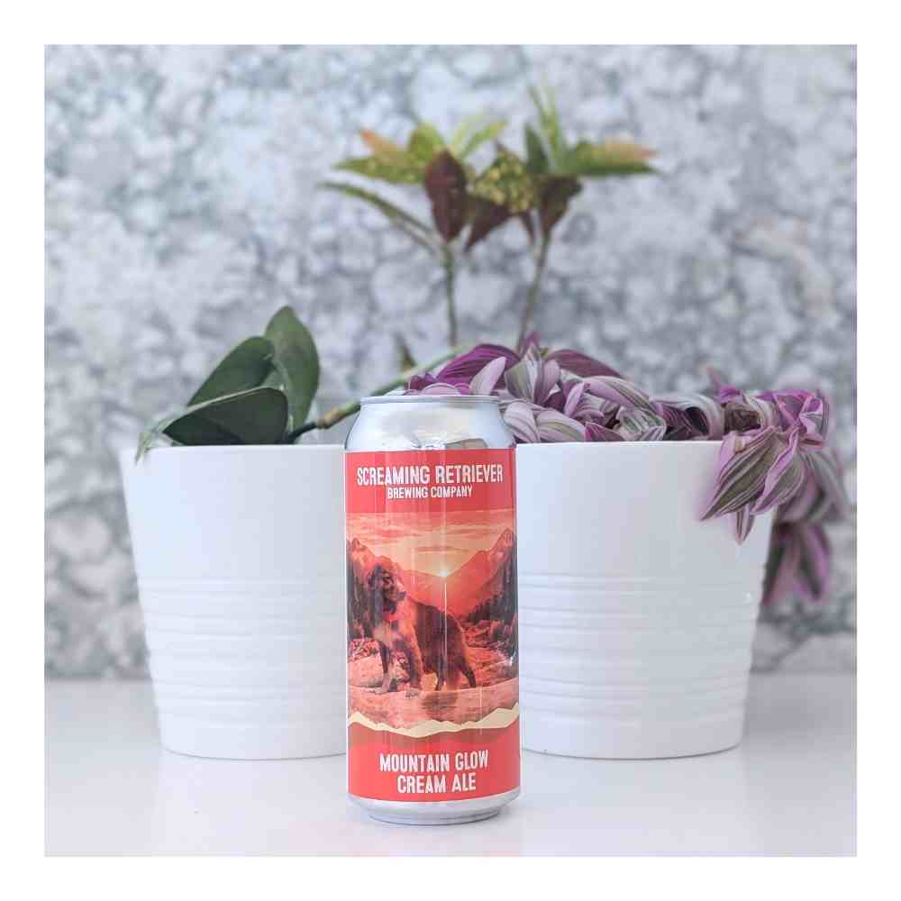 Mountain Glow Cream Ale by Screaming Retriever Brewing Company, beer label