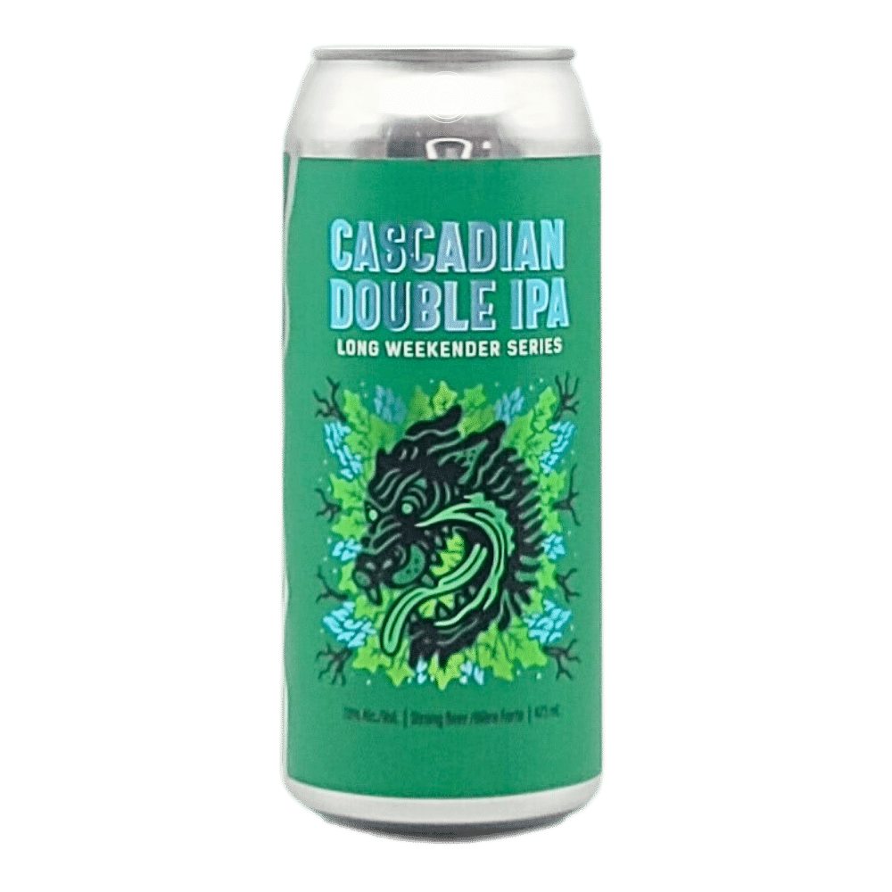 Cascadian Dark DIPA by Blindman Brewery, beer label