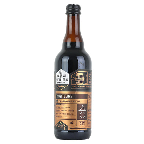 Bottle Logic/Equilibrium Crust To Core Stout by Bottle Logic Brewing, beer label