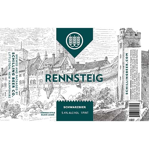 Schilling Rennsteig Schwarzbier by Schilling Beer Co, beer label