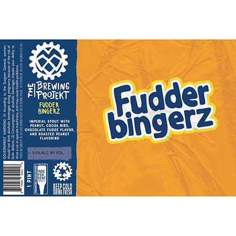 The Brewing Projekt Fudder Bingers Imperial Stout by The Brewing Projekt, beer label