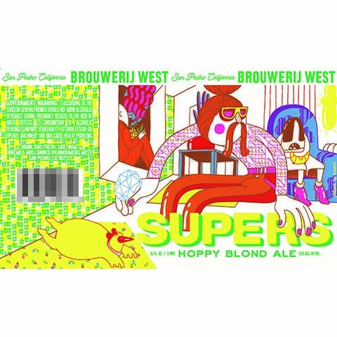 Brouwerij West Supers Hoppy Blond Ale by Brouwerij West, beer label