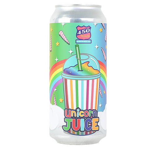 450 North Unicorn Juice Slushy XL Sour Ale by 450 North Brewing Company, beer label