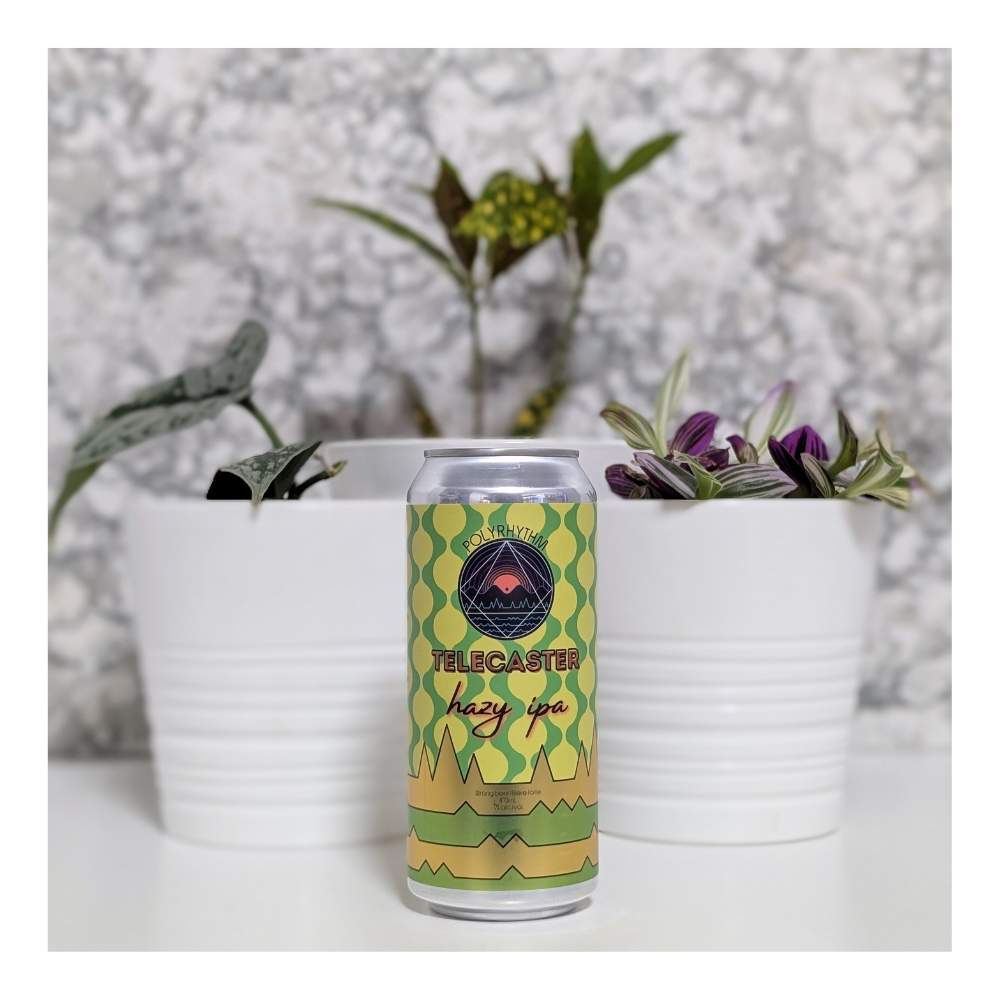 Telecaster Hazy IPA by Polyrhythm Brewing, beer label