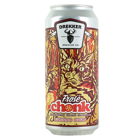 Drekker Frose Chonk CherryBerry Almond Cheesecake Sundae Sour by Drekker Brewing Company, beer label