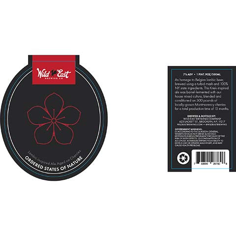 Ordered States Of Nature Lambic-Inspired Ale by Wild East Brewing Co, beer label