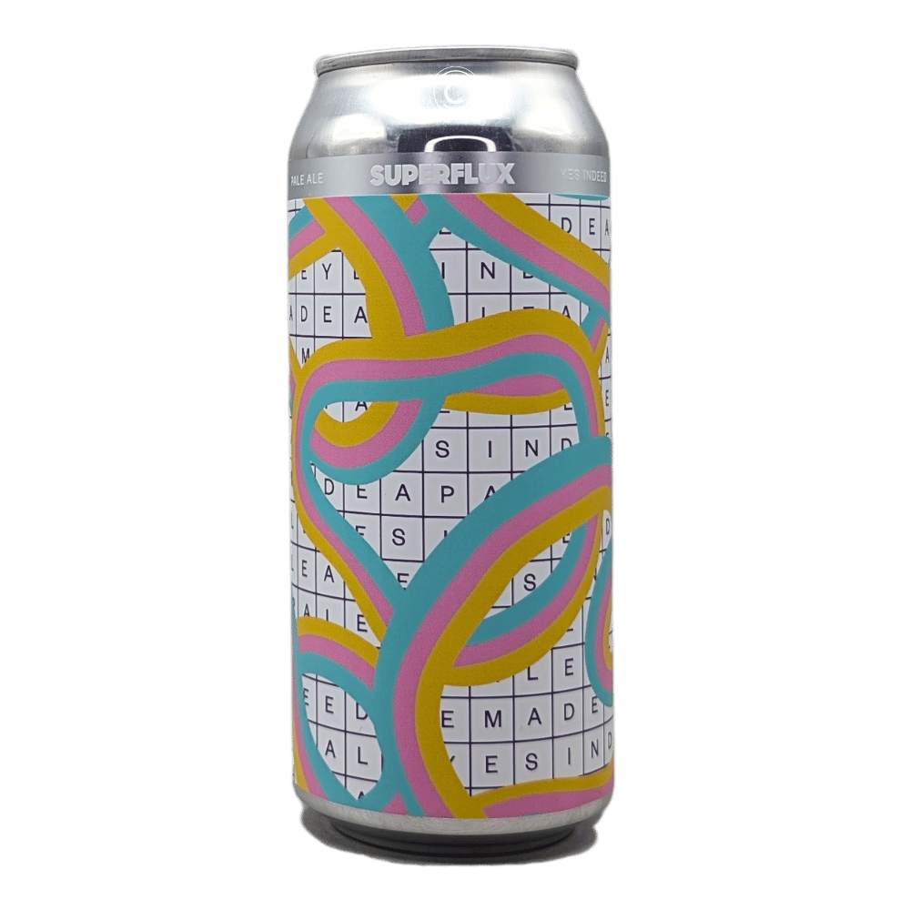 Yes Indeed Pale Ale by Superflux Beer Company, beer label
