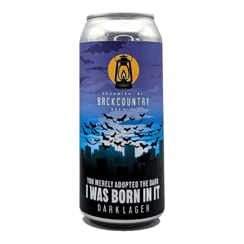 You Merely Adopted the Dark. I Was Born In It Dark Lager by Backcountry Brewing, beer label