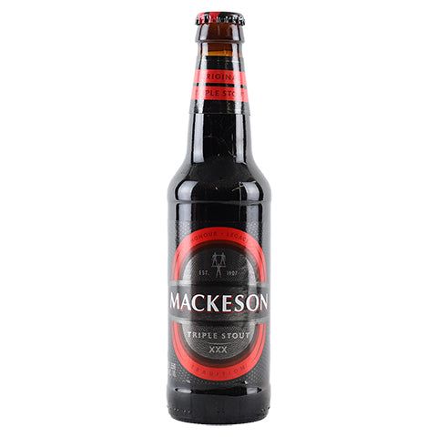 Carib Mackeson Triple Stout by Carib Brewery, beer label