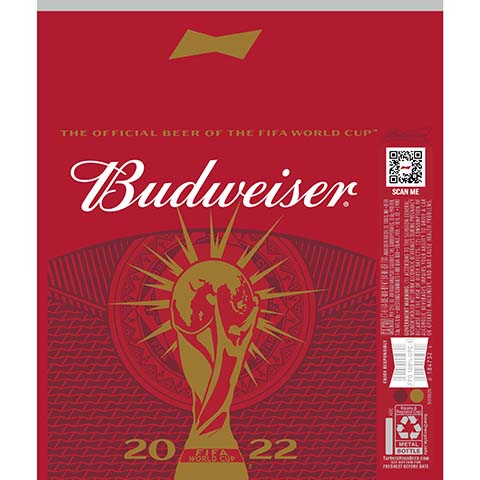 Budweiser The Official Beer Of The FIFA World Cup 2022 by Anheuser-Busch, beer label