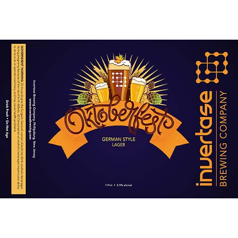Invertase Oktoberfest Lager by Invertase Brewing Company, beer label