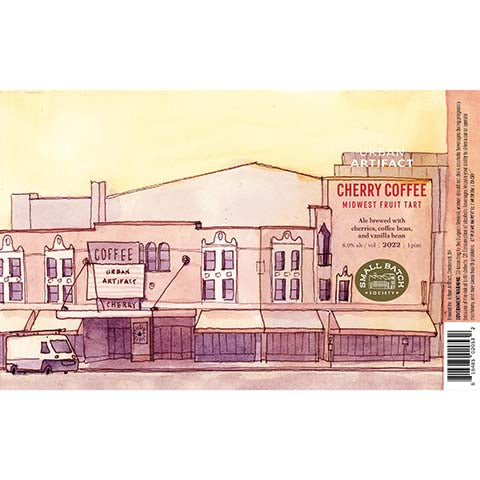 Urban Artifact Cherry Coffee Fruit Tart Ale by Urban Artifact, beer label