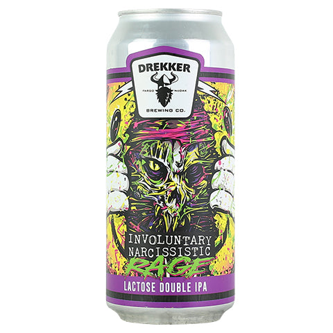 Drekker Involuntary Narcissistic Rage DIPA by Drekker Brewing Company, beer label