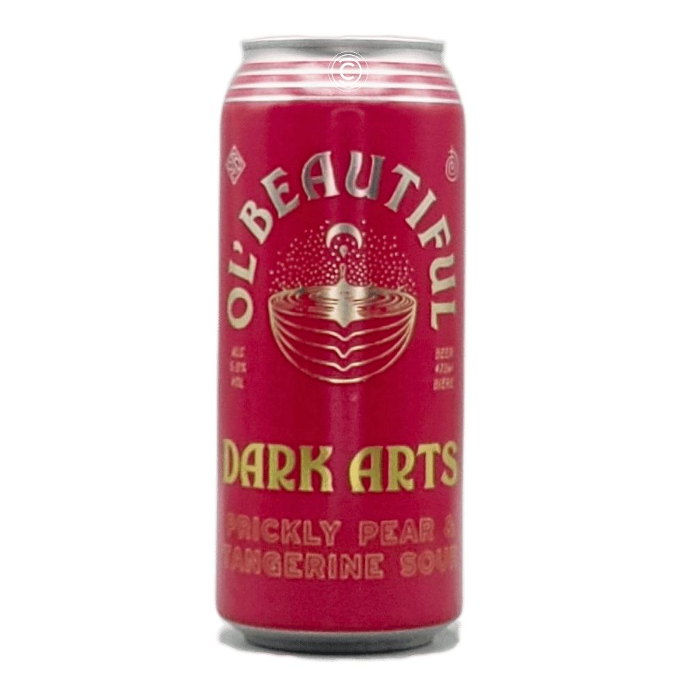 Dark Arts: Prickly Pear & Tangerine Sour by Ol' Beautiful Brewing Company, beer label