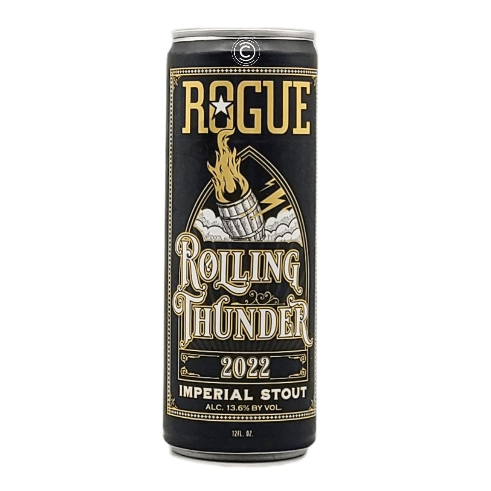 Rolling Thunder 2023 Imperial Stout by Rogue, beer label