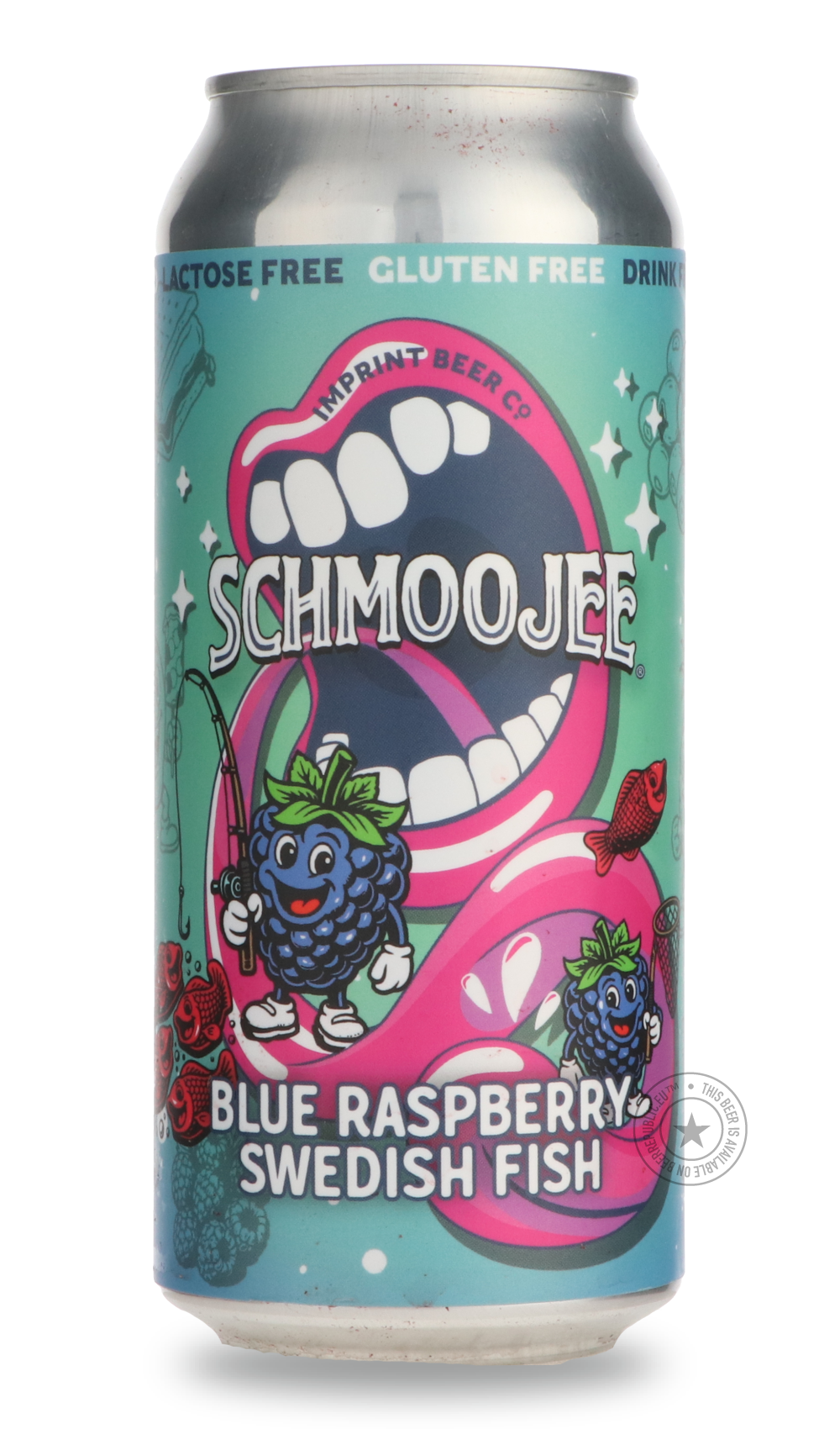 Schmoojee Blue Raspberry Swedish Fish by Imprint Beer Company, beer label
