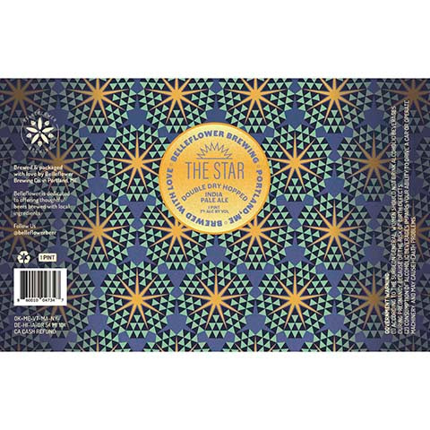 Belleflower The Star IPA by Belleflower Brewing, beer label