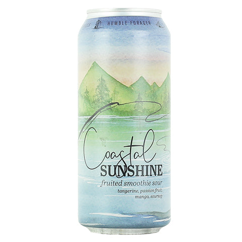 Humble Forager Coastal Sunshine (v3): Tangerine, Passion Fruit, Mango, Soursop by Humble Forager Brewery, beer label