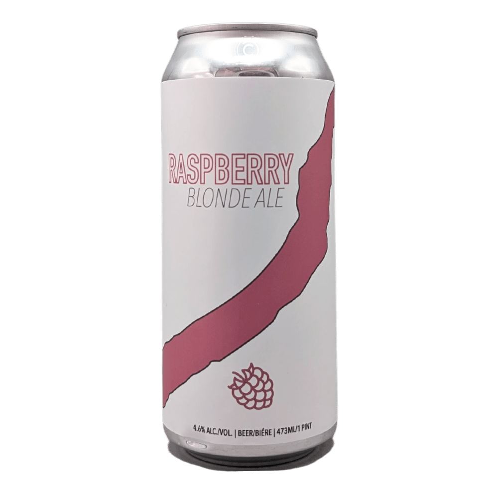 Raspberry Blonde Ale by Sawback Brewing Co., beer label