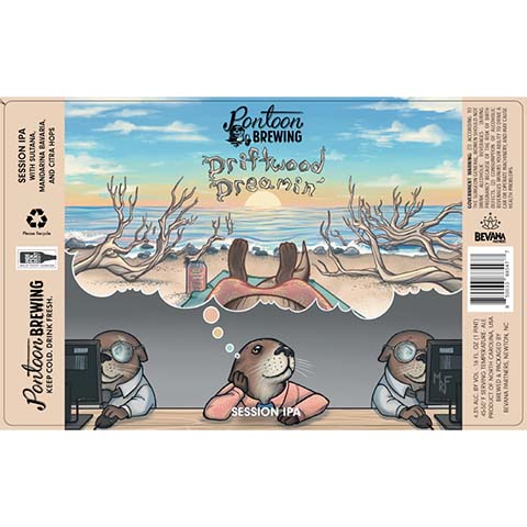 Pontoon Driftwood Dreamin' Session IPA by Pantoon Brewing, beer label