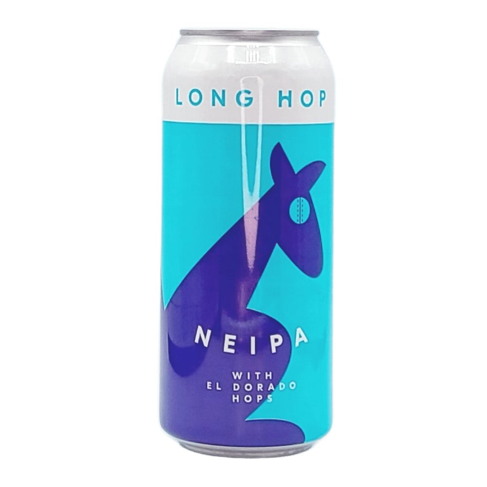 NEIPA with El Dorado Hops by Long Hop Brewing, beer label