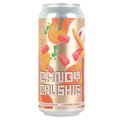Oozlefinch Candy Crushie Peach Gummy Rings Sour Ale by Oozlefinch Beers & Blending, beer label