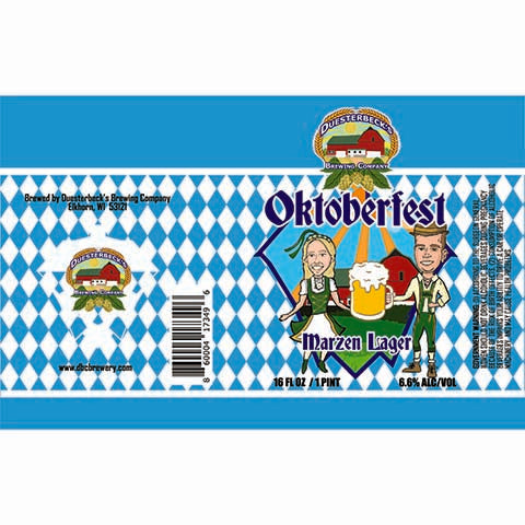 Duesterbeck's Oktoberfest Marzen Lager by Duesterbeck's Brewing Company, beer label
