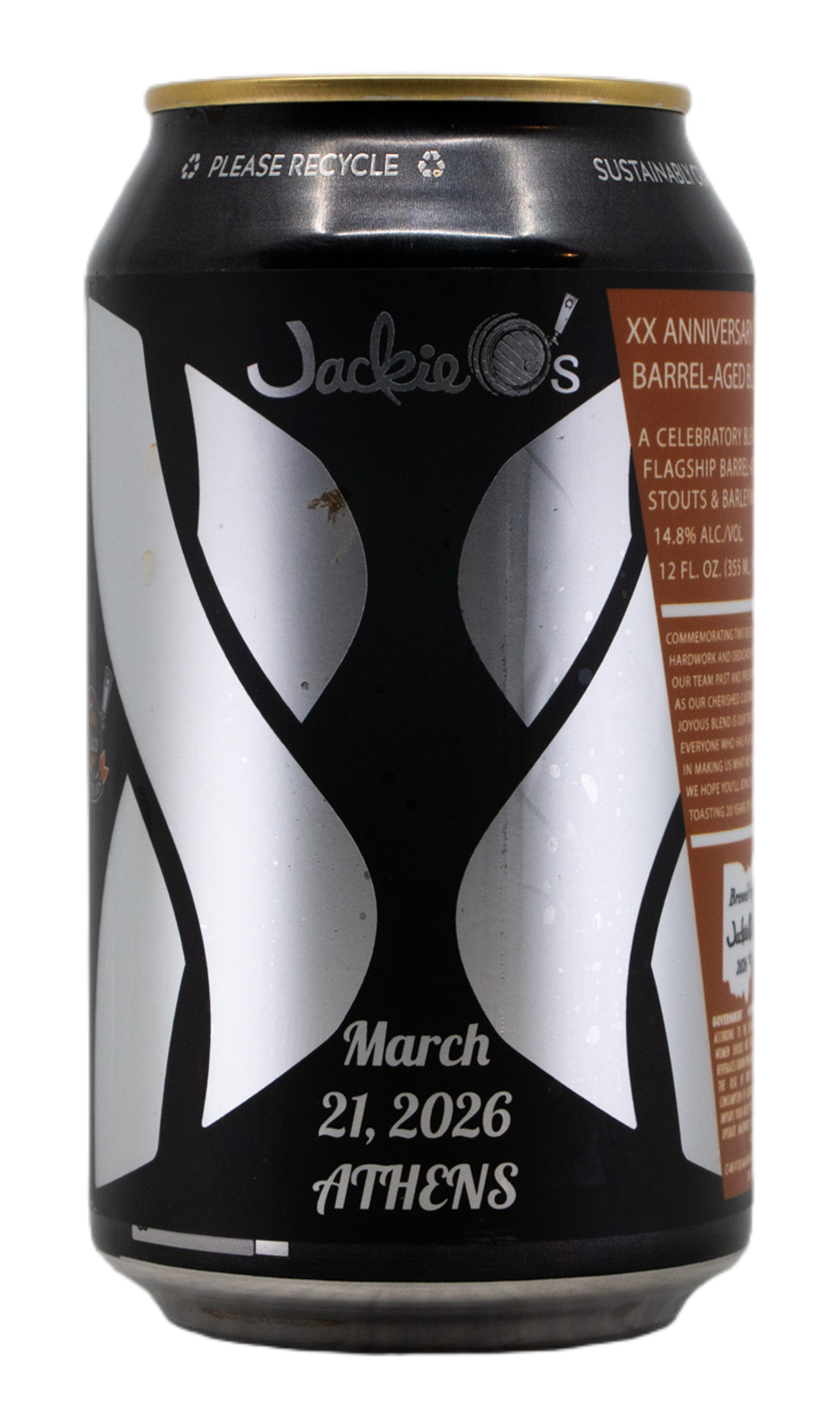 Jackie O’s XX Anniversary Blend by Jackie O's Brewery, beer label