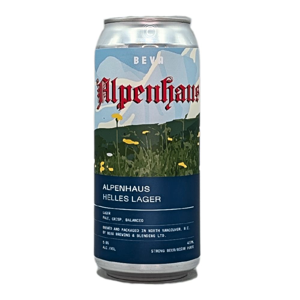 Alpenhaus Helles Lager by Beva Brewing & Blending, beer label