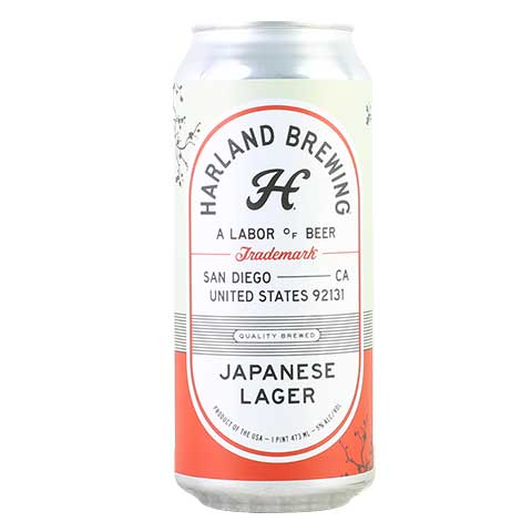 Harland Japanese Lager by Harland Brewing Co, beer label