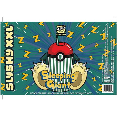 450 North Sleeping Giant Slushy XXL Sour Ale by 450 North Brewing Company, beer label