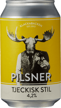Pilsner by Klackabackens Bryggeri, beer label