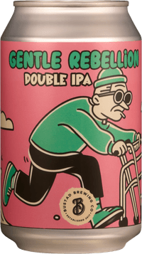 Gentle Rebellion by Bustad Brewing, beer label