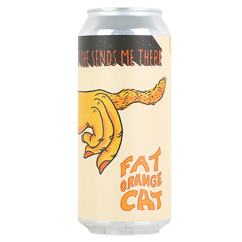 Fat Orange Cat I Don't Know Where DIPA by Fat Orange Cat Brew Co, beer label