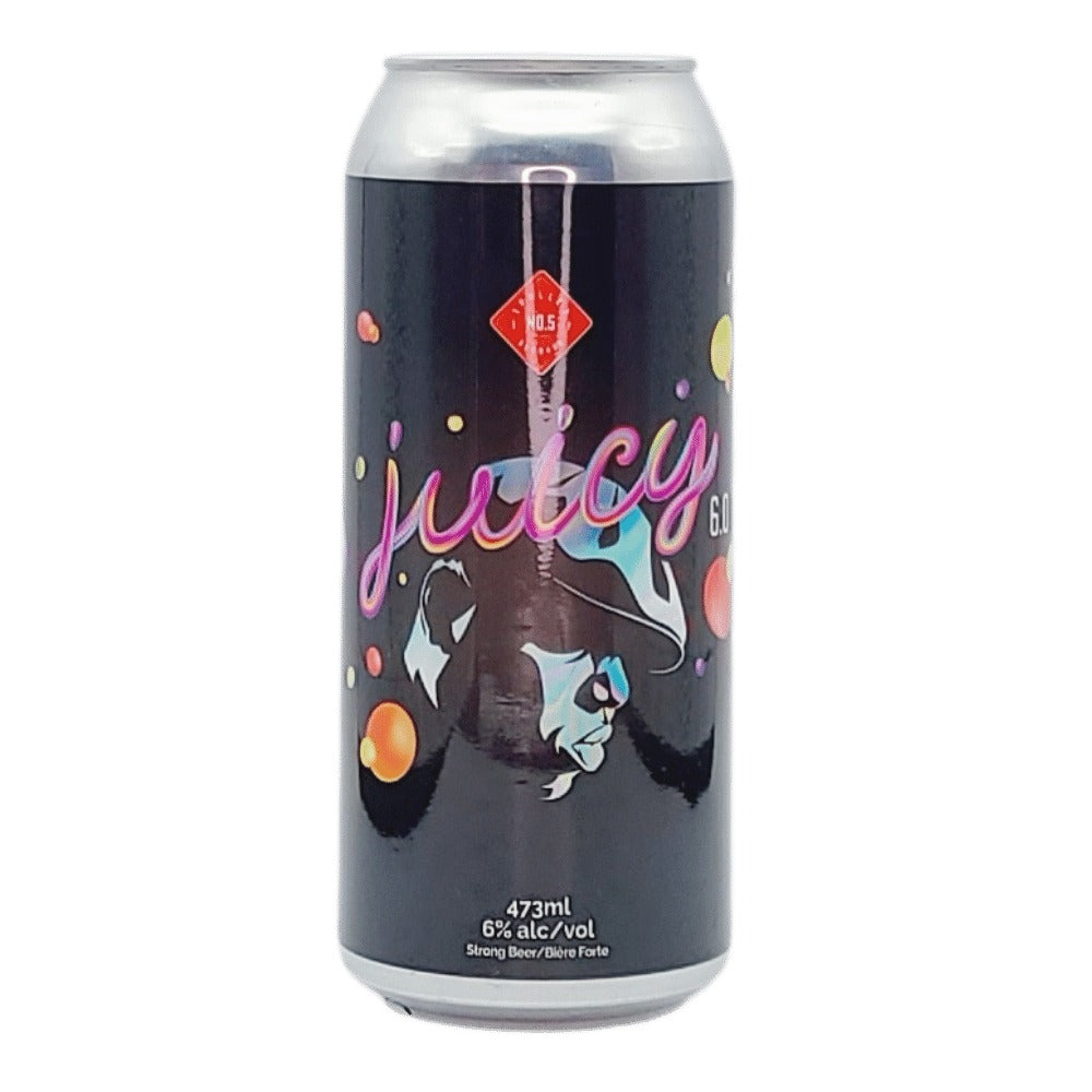 Juicy 6.0 Hazy IPA by Trolley 5 Brewery, beer label