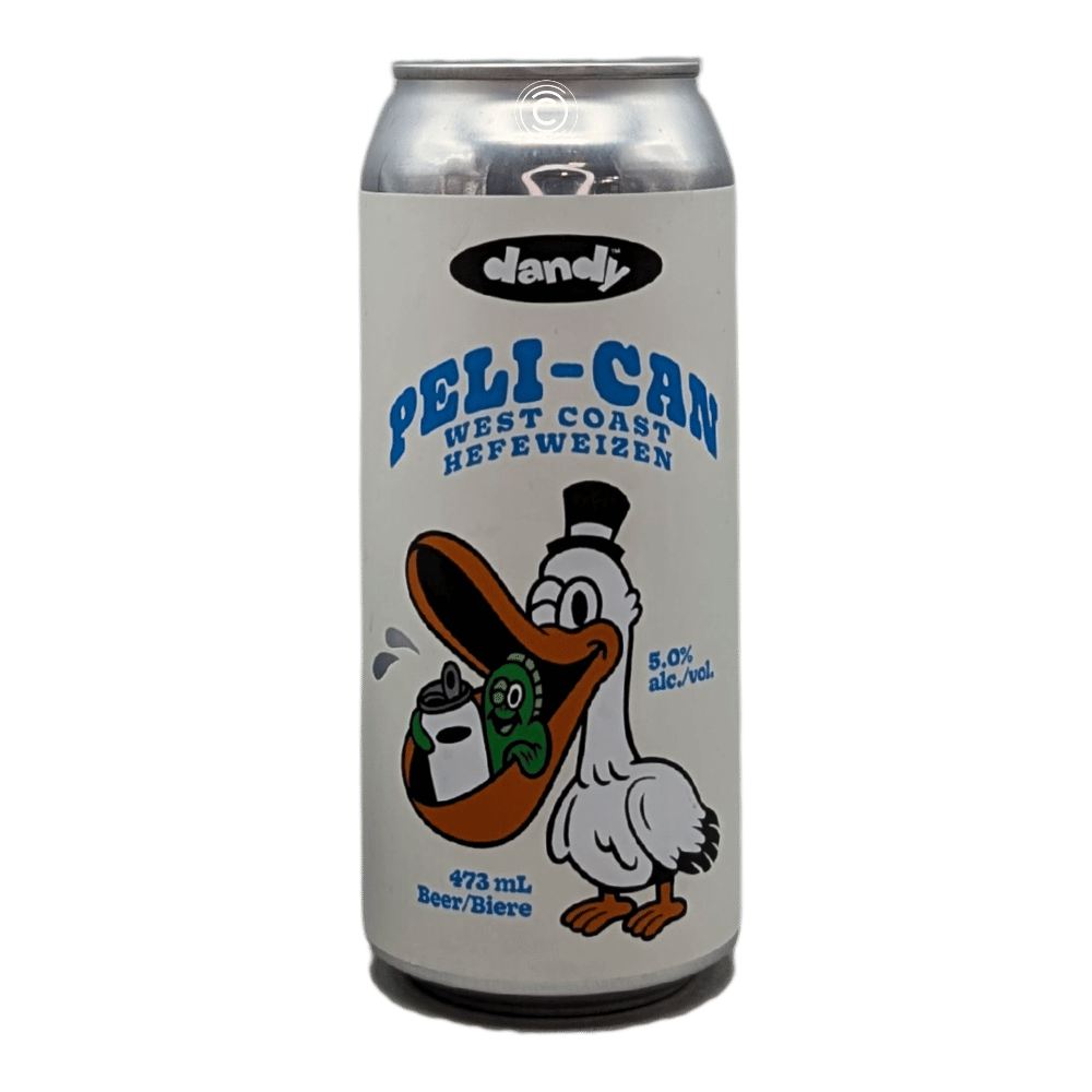 Peli-Can West Coast Hefeweizen by The Dandy Brewing Company, beer label