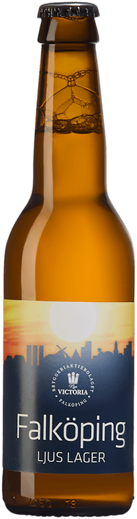 Falköping Ljus Lager by Bryggeriaktiebolaget Nya Victoria, beer label