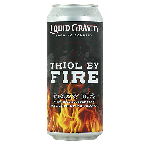 Liquid Gravity Thiol By Fire Hazy IPA by Liquid Gravity Brewing Company, beer label