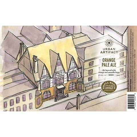 Urban Artifact Orange Pale Ale by Urban Artifact, beer label