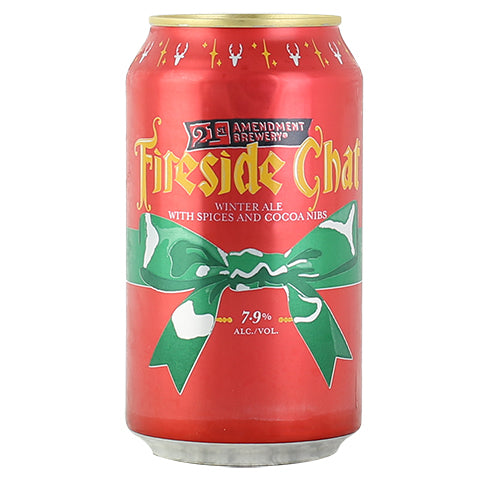 21st Amendment Fireside Chat Winter Ale (spice & cocoa nibs) by 21st Amendment Brewery, beer label